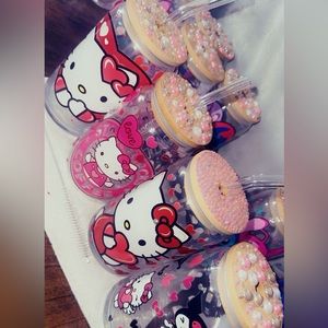 Lilo stitch and hello Kitty 16oz